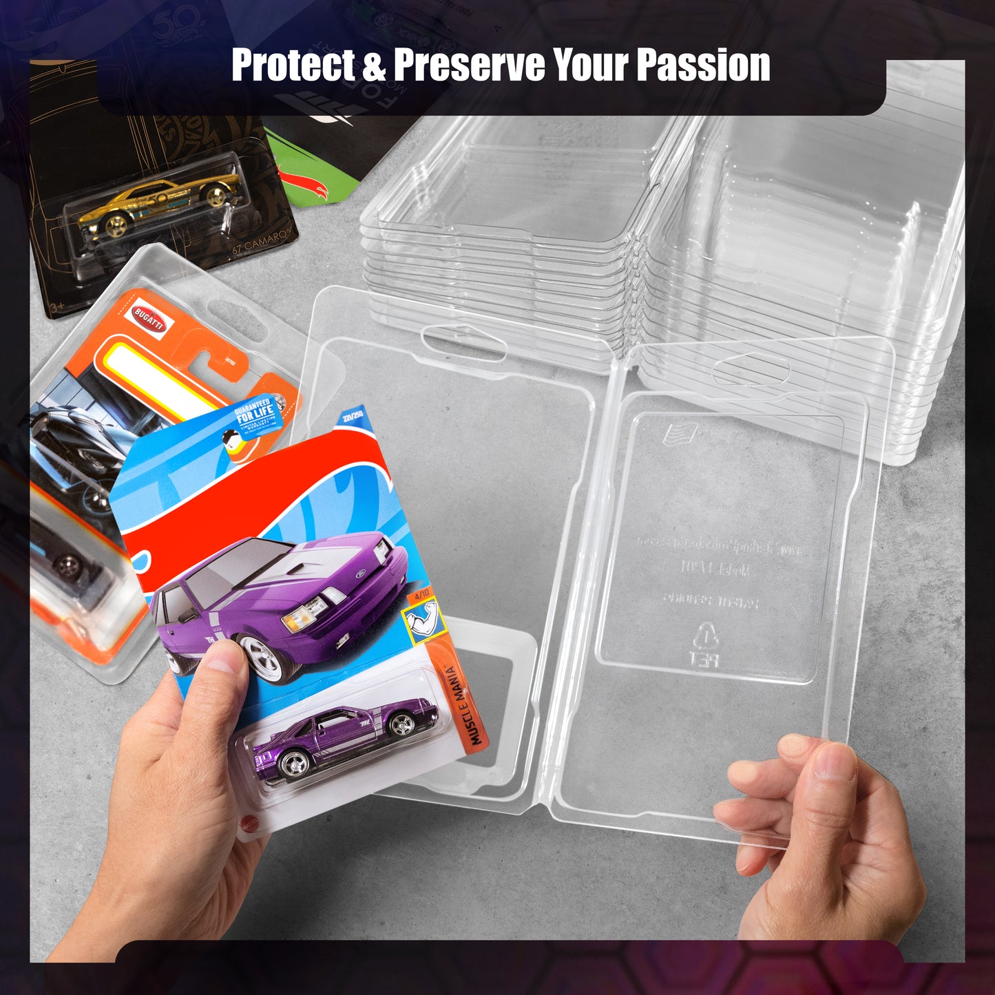 Sterling Protector Case Mainline 12 Pack for Hot Wheels & Matchbox Diecast - Fits Card Size 6.5” x 4.25"