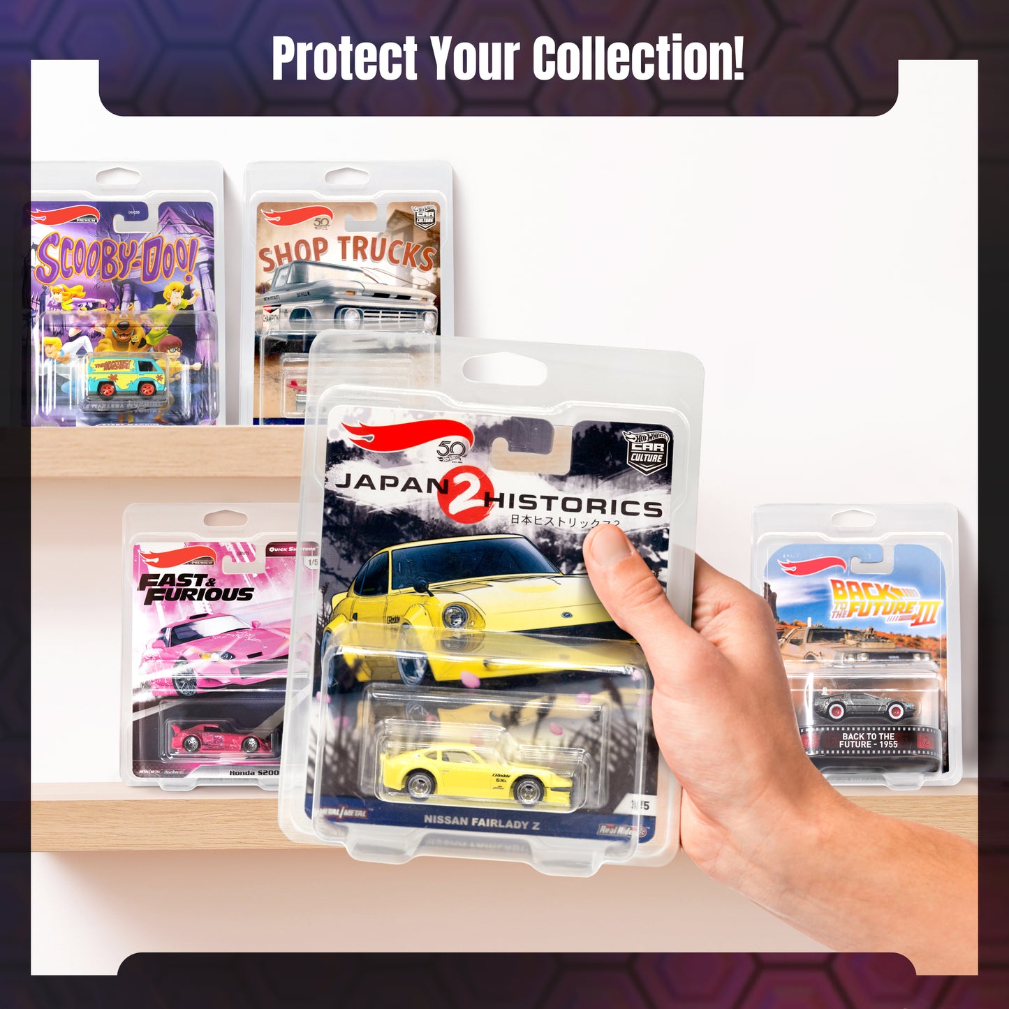 Sterling Protector Case Premium Line Lot de 30 pour Hot Wheels Pop Car Culture Retro – Compatible avec cartes de taille 6,5" x 5,25"