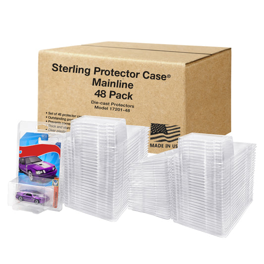 Sterling Protector Case Model 17201 Mainline 48 Pack Hot Wheels Matchbox Fits Card Size 6.5 x 4.25