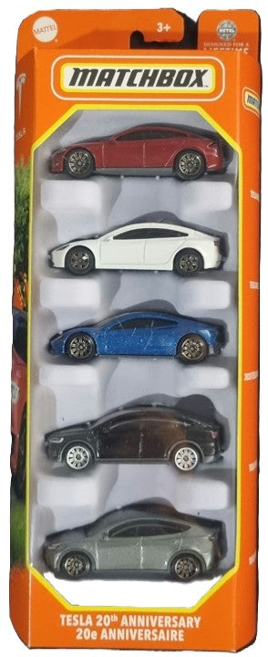 Matchbox Tesla 20th Anniversary 5 Pack 2024