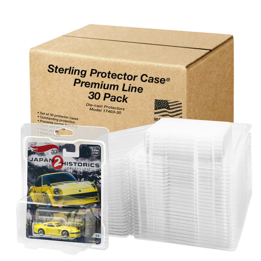 Sterling Protector Case Premium Line 30 Pack Fits card size 6.5" x 5.25" for Hot Wheels Premium Cars: Car Culture, Pop Culture, Fast & Furious,