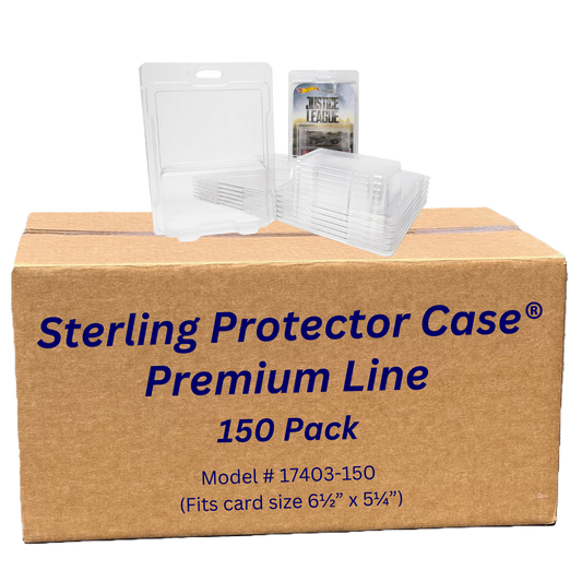 Sterling Protector Case Premium Line 150 Pack Wholesale Model 17403 Fits card size 6.5" x 5.25" for Hot Wheels Premium  Line Car Culture, Pop Cultuer, Fast & Furious, Entertainment